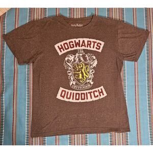 Harry Potter Hogwarts Quidditch Stitched Kids XL T-Shirt Fits Adult Small/Medium